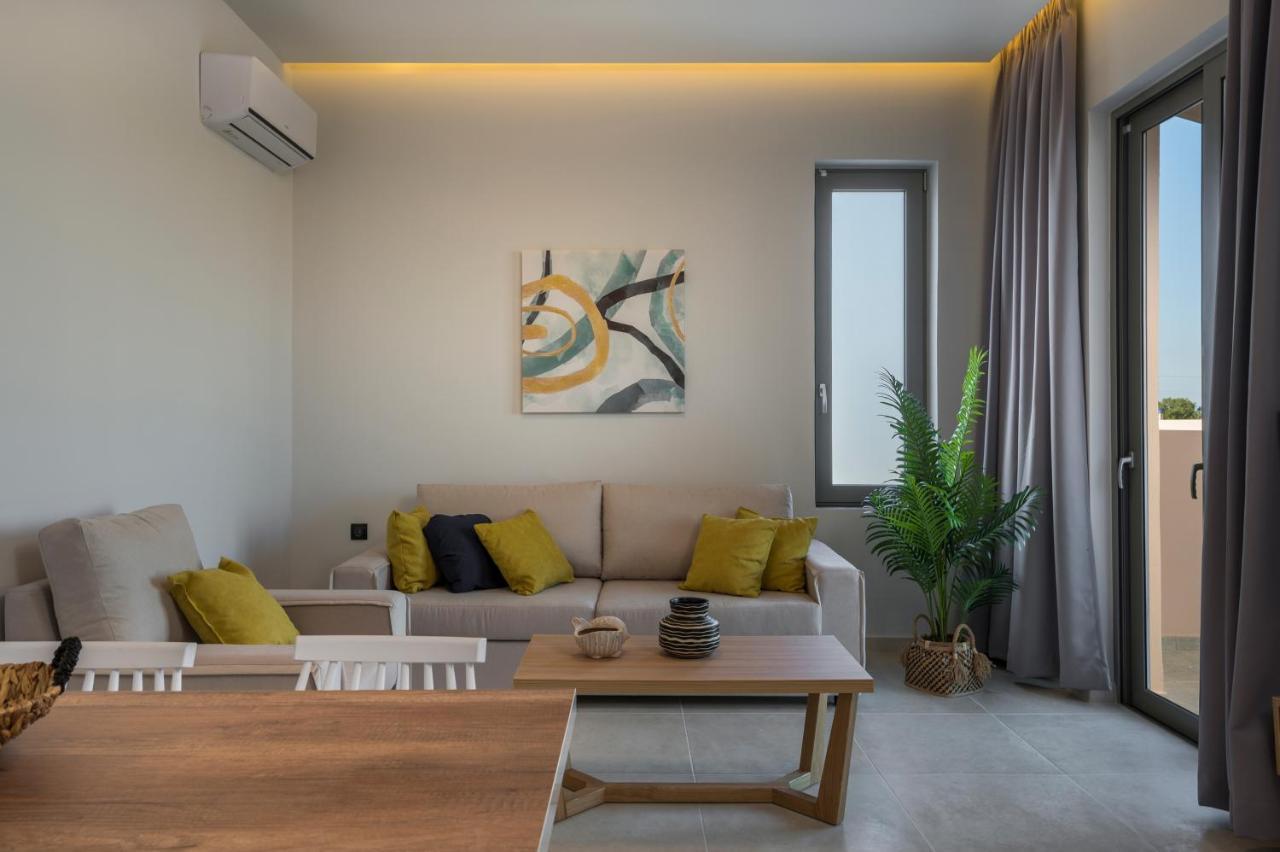 Aegean Breeze Luxury Apartments Next To The Sea Maleme  Exterior photo
