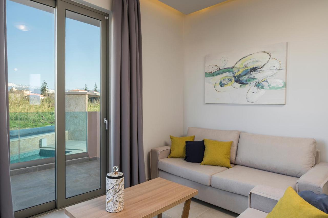Aegean Breeze Luxury Apartments Next To The Sea Maleme  Exterior photo