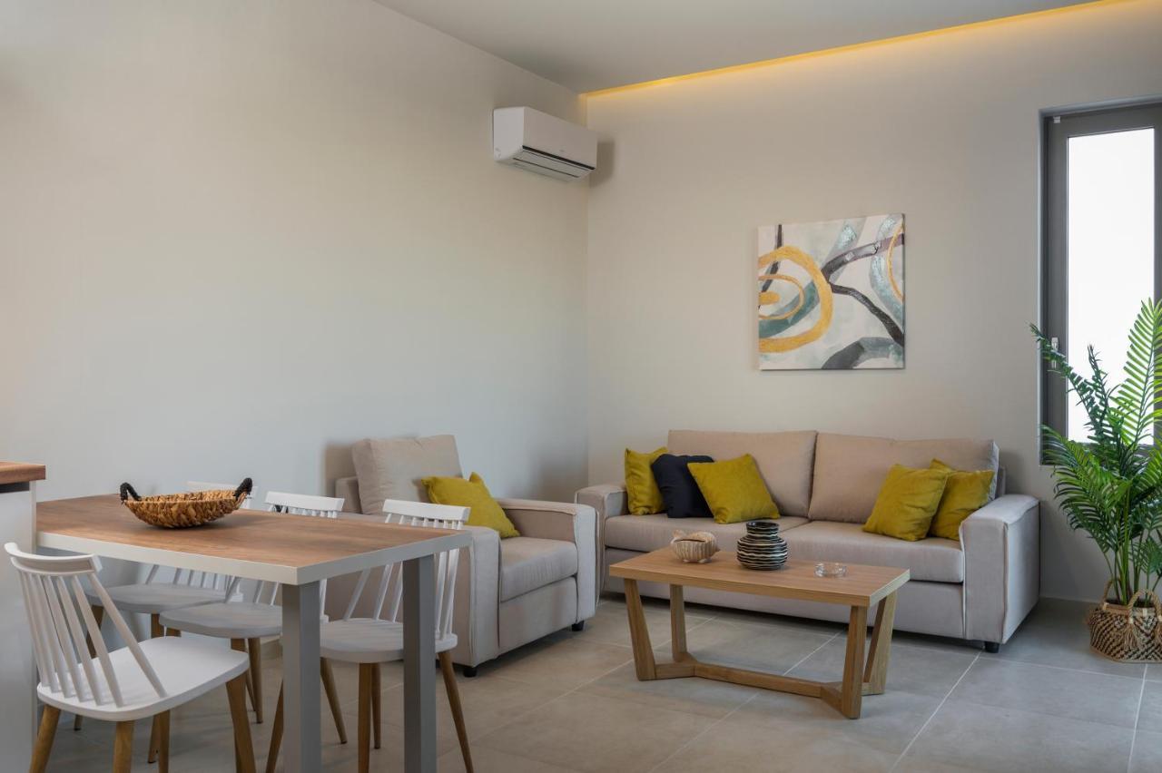 Aegean Breeze Luxury Apartments Next To The Sea Maleme  Exterior photo