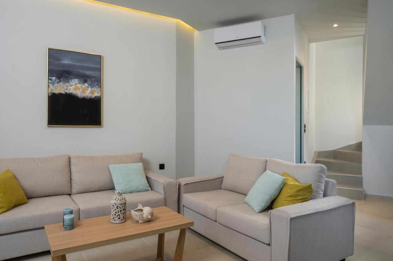 Aegean Breeze Luxury Apartments Next To The Sea Maleme  Exterior photo