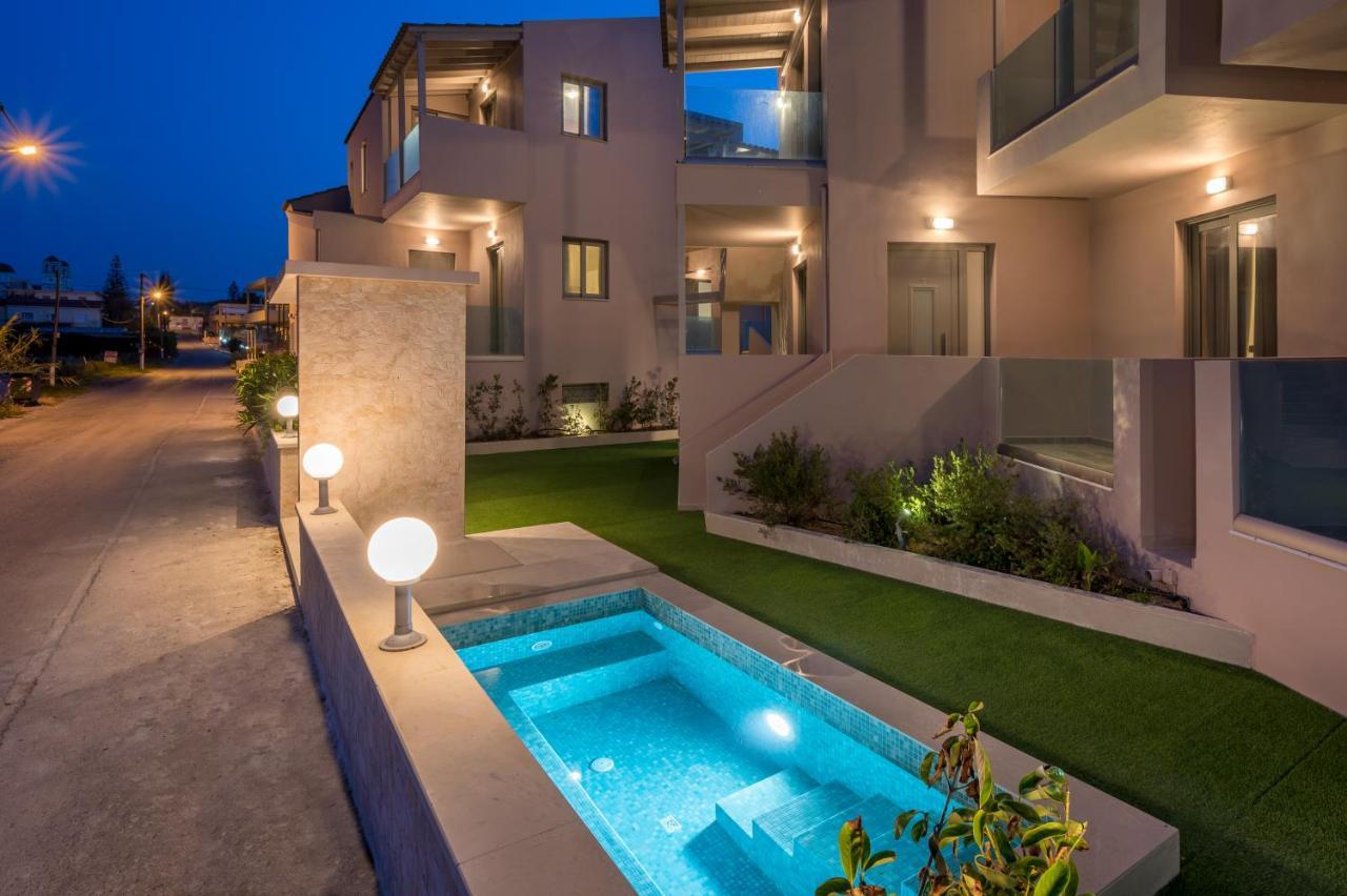 Aegean Breeze Luxury Apartments Next To The Sea Maleme  Exterior photo