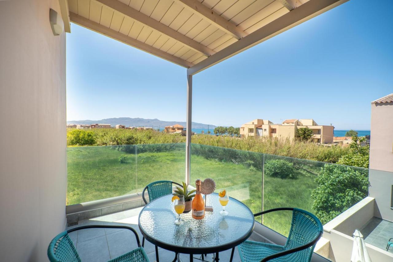 Aegean Breeze Luxury Apartments Next To The Sea Maleme  Exterior photo